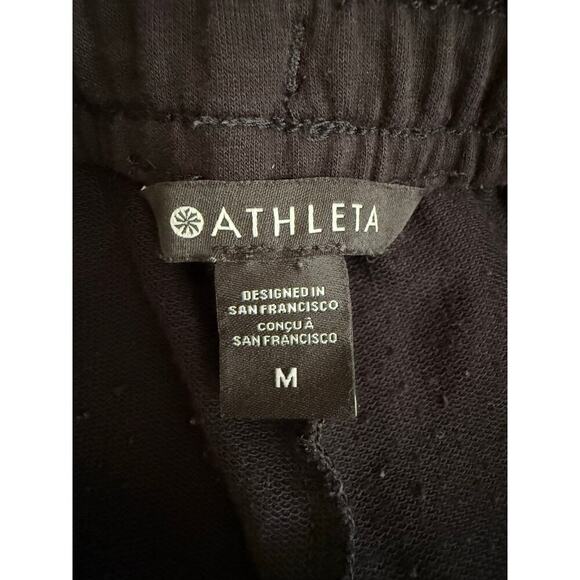 Athleta Retroterry Tapered Pants Women’s Sz M Black Mid Rise Ankle Casual 728251 - Picture 6 of 8